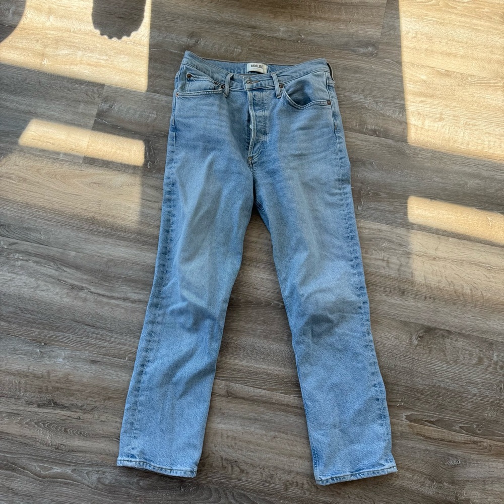 AGOLDE Riley High Rise Straight Crop Jeans Size 27